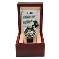 Load image into Gallery viewer, To My Father - Men&#39;s Openwork Watch
