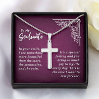 Load image into Gallery viewer, To My Wife - Stainless Cross Necklace
