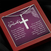 Load image into Gallery viewer, To My Wife - Stainless Cross Necklace
